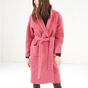 Ganni Pink Teddy Coat